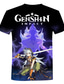preiswerte Männer Grafik Tshirt-Inspiriert von Genshin-Einschlag Cosplay Anime Zeichentrick 100% Polyester Bedruckt 3D Harajuku Grafik T-shirt Für Herren / Damen