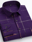 cheap Dress Shirts-Men&#039;s Shirt Dress Shirt Geometry Black Blue Purple Dusty Blue Red Casual Daily Long Sleeve Print Clothing Apparel Designer / Summer