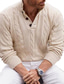 Χαμηλού Κόστους ανδρικό πουλόβερ πουλόβερ-Ανδρικά Πουλόβερ Αλτης Πλέκω Πλεκτό Συμπαγές Χρώμα Λαιμόκοψη V Στυλάτο Πεπαλαιωμένο Στυλ Καθημερινά Ρούχα Φθινόπωρο Χειμώνας Σομόν M L XL / Μακρυμάνικο