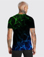 ieftine Tricouri 3D Bărbați-Bărbați Cămașă Tricouri Tricou Designer Vară Manșon scurt Grafic Streamer Imprimeu Stil Nautic Zilnic Concediu Imprimeu Îmbrăcăminte Îmbrăcăminte Designer Casual Mare si inalt Negru