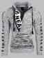 ieftine pulover pentru bărbați-Bărbați Pulover Plover Săritor Tricotat Tricotat Abstract În V Stilat Stil Vintage Purtare Zilnică Toamnă Iarnă Alb Negru M L XL / Manșon Lung