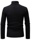 cheap Men&#039;s Pullover Sweater-Men&#039;s Sweater Pullover Sweater Jumper Turtleneck Sweater Knit Knitted Solid Color Turtleneck Stylish Casual Daily Clothing Apparel Fall Winter Black Light Grey S M L