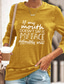 billige T-skjorter til kvinner-Dame T skjorte Designer Varm stempling Grafisk Design Langermet Rund hals Daglig Trykt mønster Klær Klær Designer Grunnleggende Grønn Svart Blå