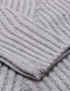 billiga tröja för män-Herr Tröja Pullover tröja Polotröja Sticka Stickat Ensfärgat Polokrage Stylish Ledigt / vardag Kläder Höst Vinter Svart Ljusgrå S M L