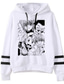 billige Hættetrøjer med tryk-Inspireret af jæger x jæger Cosplay Anime Tegneserie Manga Anime Harajuku Grafisk Kawaii Hattetrøje Til Herre Dame Voksne Varmstempling Polyester