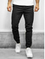 tanie Spodnie dresowe-Męskie Prosty Uprawiający jogging Spodnie Spodnie dresowe Spodnie Jednokolorowe Średni Talia Zieleń wojskowa Czarny Szary Ciemnoszary Granatowy XS S M L XL