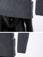 abordables suéter de los hombres-Hombre Pulóveres Pull-over Puente Tejer De Punto Color sólido Cuello Alto Elegante Casual Diario Otoño Invierno Blanco Negro XS S M / Manga Larga