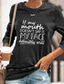 abordables T-shirts Femme-Femme T shirt Tee Design Estampage à chaud Graphic Design Manches Longues Col Rond du quotidien Imprimer Vêtements Design basique Vert Noir Bleu