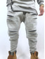 cheap Sweatpants-Men&#039;s Pants Sweatpants Pocket Athleisure Sports Casual Sports Micro-elastic Cotton Blend Outdoor Sports Solid Color Mid Waist White Black Blue M L XL