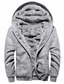 voordelige Gesnoerde stijlen Sweatshirts-Voor heren Hoodie jas Trui met capuchon Winter Essentieel Warm Donker Grijs Zwart Wijn Marineblauw Licht Grijs Grijs