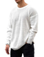ieftine pulover pentru bărbați-Bărbați Pulover Plover Săritor Tricotat Tricotat Culoare solidă Stil Nautic Stilat Stil Vintage Zilnic Toamnă Iarnă Alb Negru M L XL / Manșon Lung