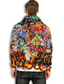 cheap Graphic Hoodies-Men&#039;s Hoodie Sweatshirt Print 3D Print Designer Casual Graphic Graphic Prints Graffiti Rainbow Print Hooded Daily Sports Long Sleeve Clothing Clothes Regular Fit