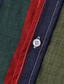 preiswerte Hawaiihemden-Herren Hemd Hawaiihemd Sommerhemd Gestreift Kragen Hellgrün Blau Purpur Grün Täglich Urlaub Kurzarm Button-Down Bekleidung Hawaiianisch Designer Brautkleider schlicht Komfortabel