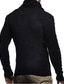 cheap Men&#039;s Pullover Sweater-Men&#039;s Sweater Pullover Ribbed Knit Cropped Knitted Solid Color Turtleneck Keep Warm Modern Contemporary Work Daily Wear Clothing Apparel Fall &amp; Winter Black Dark Grey S M L / Long Sleeve / Weekend