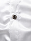 رخيصةأون قمصان رجالية عادية-رجالي قميص لون سادة قبة ياقة كلاسيكية أداء نادي ترتر كم طويل قمم أساسي مثيرة أبيض أسود أزرق