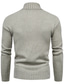 Недорогие мужской пуловер-свитер-Муж. Вязаная ткань Пуловер Вязать Трикотаж Хомут На каждый день Одежда Зима Осень Черный Светло-зеленый S M L