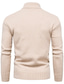 billige sweater til mænd-Herre Bluse bluse Strikke Strikket Rullekrave Afslappet / Hverdag Tøj Vinter Efterår Sort Lysegrøn S M L