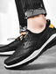 abordables Zapatillas deportivas de hombre-Hombre Zapatillas de Atletismo Diario Cuero Transpirable Gris Negro Primavera Verano