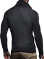 ieftine pulover pentru bărbați-Bărbați Pulover Plover Striat Tricotat Decupată Tricotat Culoare solidă Guler Pe Gât Păstrați-vă cald Contemporan modern Muncă Purtare Zilnică Îmbrăcăminte Toamna iarna Negru Gri Închis S M L