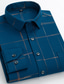 baratos Camisas Vestido-Homens Camisa Social Saia Geometria Preto Azul Roxo Azul empoeirado Vermelho Casual Diário Manga Longa Imprimir Roupa Designer / Verão