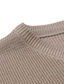 Χαμηλού Κόστους ανδρικό πουλόβερ πουλόβερ-Ανδρικά Πουλόβερ Πλέκω Πλεκτό Στρογγυλή Ψηλή Λαιμόκοψη Ρούχα Χειμώνας Φθινόπωρο Μαύρο Καφέ XXS XS Τ