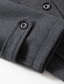 cheap Men&#039;s Jackets &amp; Coats-Men&#039;s Winter Coat Wool Coat Overcoat Business Casual Winter Wool Windproof Warm Outerwear Clothing Apparel Active Chic &amp; Modern Solid Colored Rolled collar
