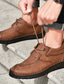 abordables Oxfords Homme-Homme Chaussures d&#039;Athlétisme du quotidien Cuir Brun claire Brun Foncé Noir L&#039;autume Printemps