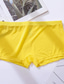 cheap Men&#039;s Underwear-Men&#039;s Basic Simple Pure Color Sexy Panties Boxer Briefs High Elasticity Mid Waist Sexy 1 PC Light Blue M / 3 Pieces