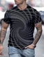 billige 3D-herreskjorter-Herre Skjorte T-Shirts T-shirt Designer Sommer Kortærmet Grafisk 3D Print 3D Trykt mønster Rund hals Daglig Ferie Trykt mønster Tøj Tøj Designer Afslappet Stor og høj Grøn Sort Blå
