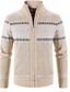 levne pánský svetr cardigan-pánský podzimní zimní pletený svetr stojací límec svetr plný zip tlustý teplý kabát pruhy ležérní slim fit bunda