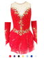 cheap Figure Skating Dresses-Figure Skating Dress Women&#039;s Girls&#039; Ice Skating Dress Outfits White / White Yellow &amp; Yellow Dark Purple Open Back Mesh Spandex Training Competition Skating Wear Handmade Crystal / Rhinestone Ice