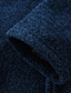tanie męski sweter rozpinany-Męskie Sweter Sweter rozpinany Skoczek Robić na drutach Dzianiny Jednokolorowe Kaptur Elegancki Codzienny Na zewnątrz Dom Jesień Zima Niebieski Szary M L XL / Długi rękaw