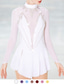 cheap Figure Skating Dresses-Figure Skating Dress Women&#039;s Girls&#039; Ice Skating Dress Outfits Light Yellow White Pink Open Back Mesh Spandex High Elasticity Competition Skating Wear Handmade Ice Skating Figure Skating