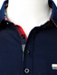 billige langermet polo-Herre POLO T-skjorte Golf skjorte Forretning Langermet Militærgrønn Navyblå Ensfarget Aftæpning Avslappet Daglig Klær Klær 1 stk Forretning