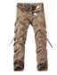 Χαμηλού Κόστους Στρατιωτικά παντελόνια-Ανδρικά Τακτικό Παντελόνια με τσέπες Παντελόνια Κουρελού Πολλαπλή τσέπη Κινέζικο Στυλ Πλήρες μήκος Καθημερινά Εξόδου Βασικό Τακτικό Λεπτό Μαύρο Γκρίζο Ανελαστικό