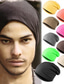 Недорогие Мужские головные уборы-Муж. Шляпа Защитная шапка Для улицы На каждый день Чистый цвет Контрастных цветов Компактность Черный