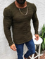 cheap Men&#039;s Pullover Sweater-Men&#039;s Sweater Pullover Knit Knitted Solid Color Crew Neck Stylish Vintage Style Daily Clothing Apparel Winter Fall Black Army Green S M L