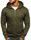 billiga Snörstilar sweatshirts till dam-herr slim fit solid color hooded full zip sweatshirt hipster gym active hoodie vinröd