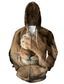 cheap Graphic Hoodies-Men&#039;s Zip Hoodie Sweatshirt Full Zip Hoodie Zipper Pocket Designer Casual Streetwear Graphic Lion Print Hooded Sports &amp; Outdoor Casual Daily Long Sleeve Clothing Clothes Regular Fit Brown
