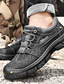 Χαμηλού Κόστους Ανδρικά Αθλητικά Παπούτσια-Ανδρικά Αθλητικά Παπούτσια Καθημερινά Πεζοπορία Δερμάτινο Μη ολίσθηση Ανοικτό Καφέ Σκούρο καφέ Μαύρο Φθινόπωρο Χειμώνας