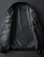 זול פרווה ועורות-בגדי ריקוד גברים ג&#039;קט מעיל אופנוענים חורף רגיל צבע אחיד כיס יום יומי רחוב יומי שמור על חום הגוף נושם שחור פול כתום