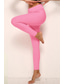 preiswerte Yoga Leggings &amp; Strumpfhosen-Damen-Leggings mit hohem bund Hosen für Damen Rüschen Strumpfhosen Lange Radhose Gamaschen Unten Bauchkontrolle Kolbenheber 4-Wege-Stretch Purpur Rosa Pudriges Rosa Elasthan