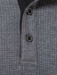 olcso férfi henley ingek-férfi színes gombos hosszú ujjú alkalmi felsők egyszerű egyszerű formális divat póló szilárd