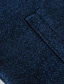 Недорогие кардиган мужской свитер-Муж. Вязаная ткань Кардиган Джемпер Вязать Трикотаж Сплошной цвет Капюшон Стиль На каждый день на открытом воздухе Дом Осень Зима Синий Серый M L XL / Длинный рукав