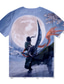 billiga Casual T-shirts för män-Inspirerad av One Piece Roronoa Zoro T-shirt Animé 100% Polyester Anime 3D Harajuku Grafisk T-shirt Till Herr / Dam / Par