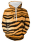 cheap Graphic Hoodies-Men&#039;s Hoodie Designer Casual Big and Tall Graphic Animal Giraffe Yellow Brown Gray Print Hooded Halloween Casual Daily Long Sleeve Clothing Clothes Loose Fit