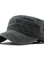 economico Cappelli da uomo-berretto da baseball da uomo alla moda da strada, abbigliamento quotidiano, berretto da baseball regolabile con parte superiore piatta, colore puro, cappello nero portatile