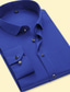 abordables Camisas de vestir-Hombre Camisa Camisa para Vestido Color sólido Plano Rosa Claro Negro Blanco Amarillo Verde Claro Trabajo Casual Manga Larga Ropa Design