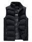 cheap Men&#039;s Downs &amp; Parkas-Men&#039;s Puffer Vest Oversize Work Casual Daily Tiktok Stylish Formal Style Classic Style Windproof Warm Lightweight Fall Winter Plain Pure Color Black Blue Puffer Jacket