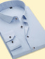 billiga Formella skjortor-Herr Skjorta Ensfärgat Slät Solid färg Ljusrosa Svart Vit Gul Ljusgrön Arbete Ledigt Långärmad Kläder Designer